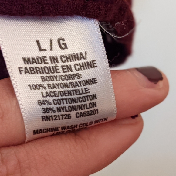 Cape Juby Gauze and Lace Women's long sleeve top - Picture 6 of 7